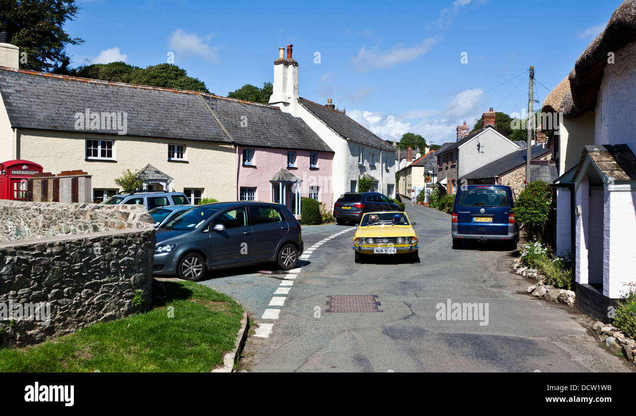 Traditional Village Southpool Devon UK Stock Photo Alamy