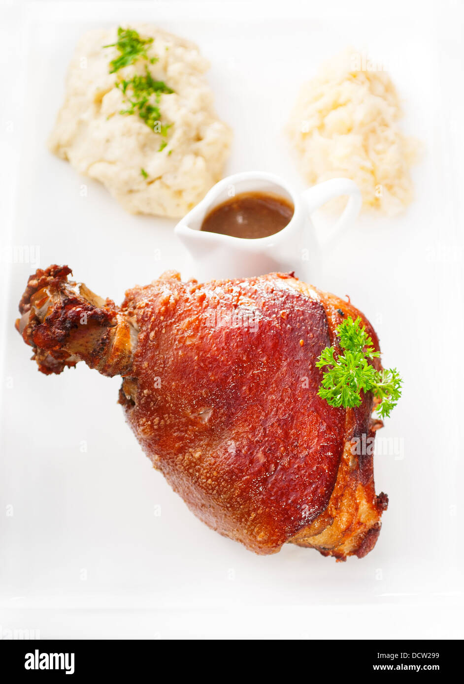 original German BBQ pork knuckle Stock Photo Alamy