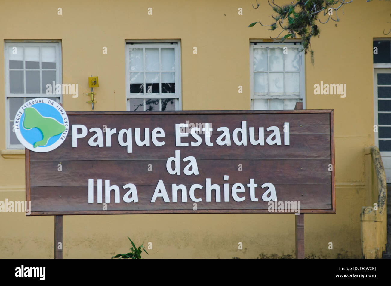 Plate at Ilha Anchieta state park at Ubatuba Sao Paulo state shore Stock Photo