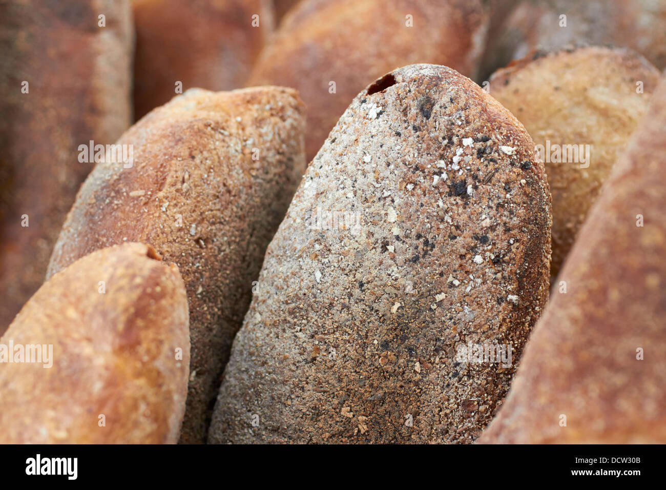 loaves of artisan bread Stock Photo