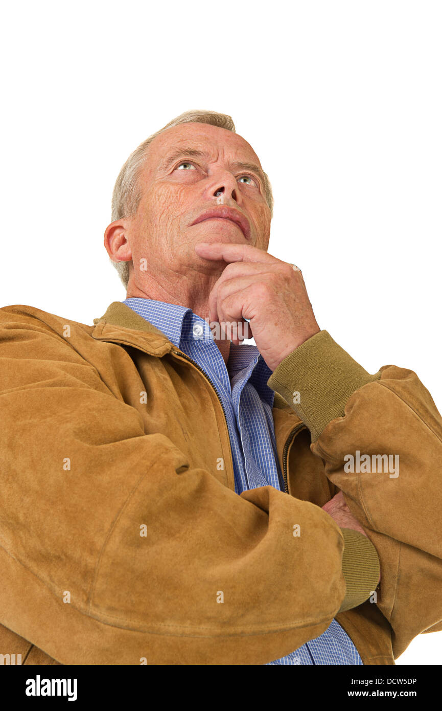 Portrait relaxed casual old man hi-res stock photography and images - Alamy
