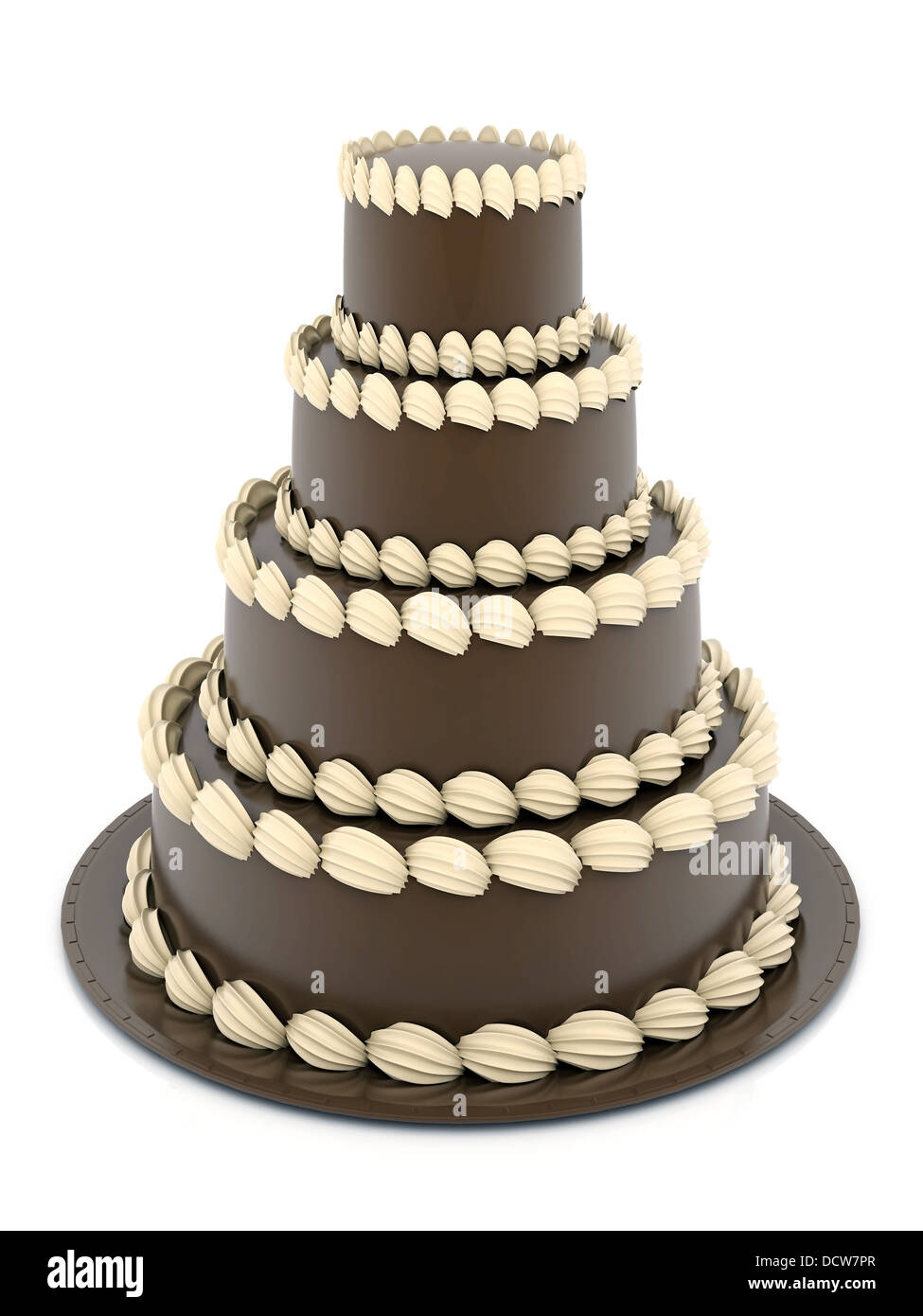 Beautiful wedding cake Stock Photo