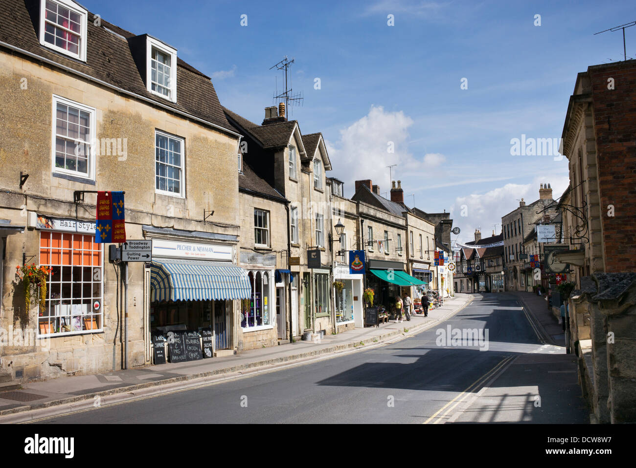 High Street. Gloucestershire, England Stock Photo Alamy