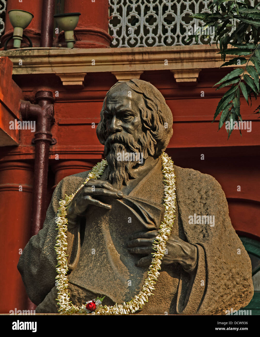 statue of the poet rabindranath tagore, kolkata, india Stock Photo