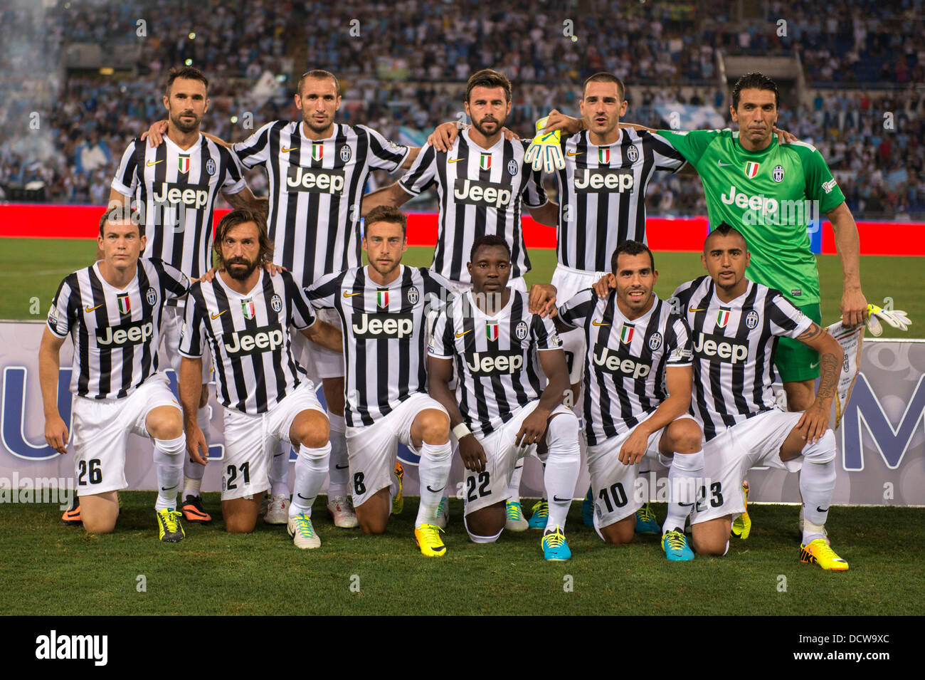 Juventus team group line up, AUGUST 18, 2013 Football / Soccer