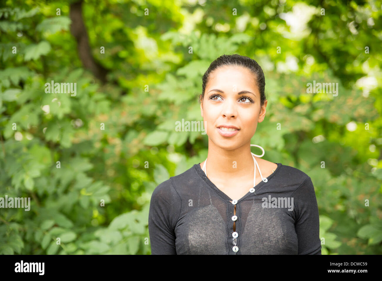A young Girl in the park Stock Photo - Alamy