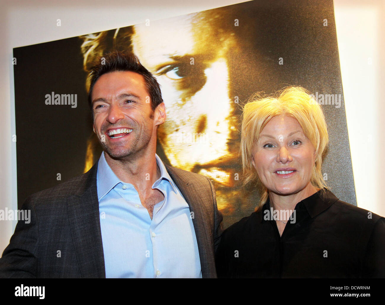 Hugh Jackman and DeborraLee Furness attend the "Nomad Two Worlds