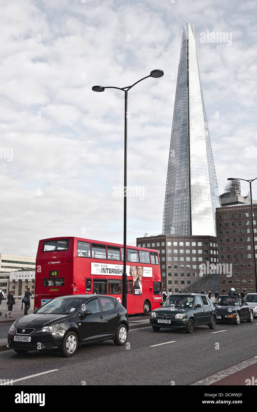 London bridge view of the Shard Stock Photo