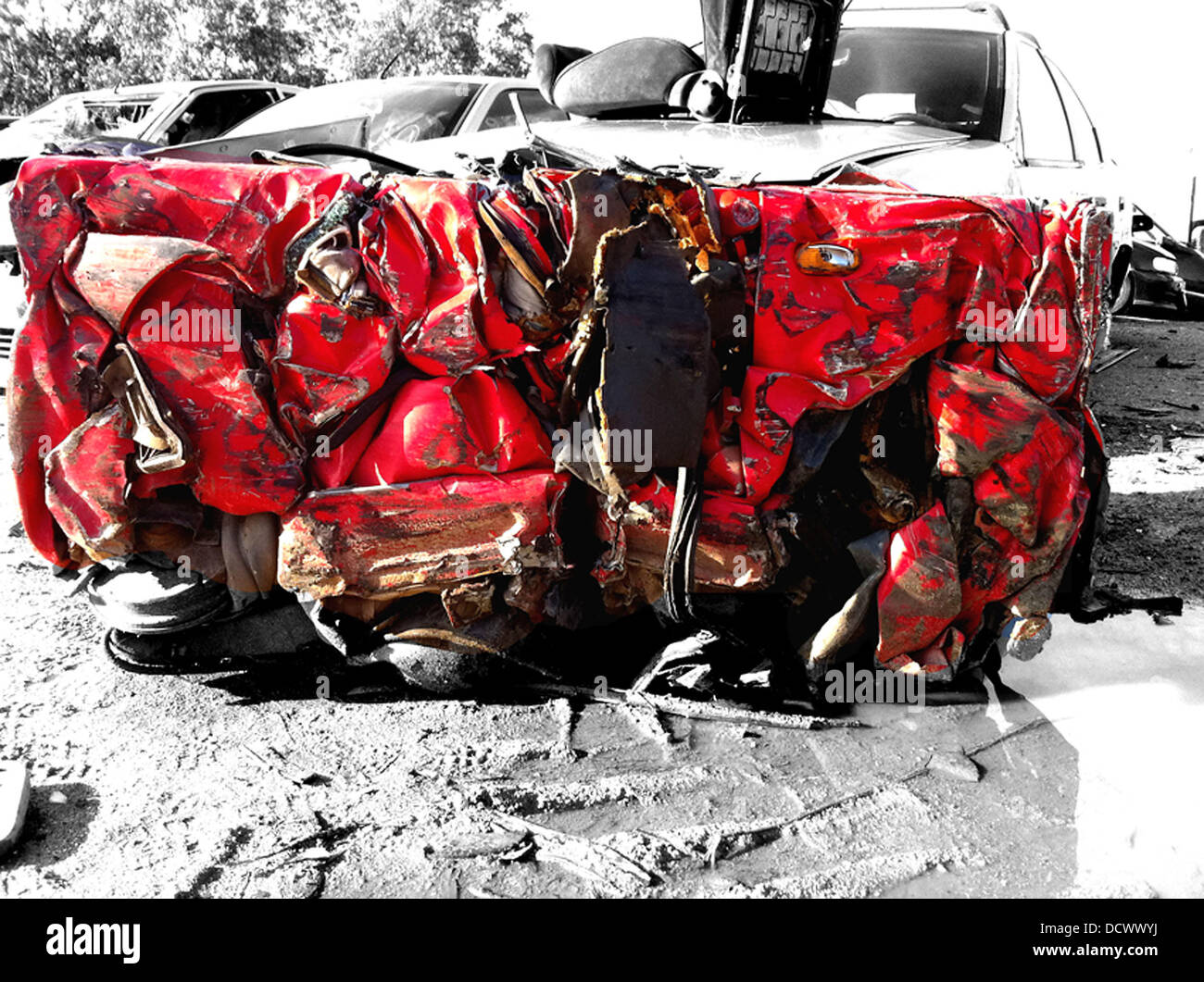 Crushed Ferrari Coffee Table A French furniture designer from Corsica