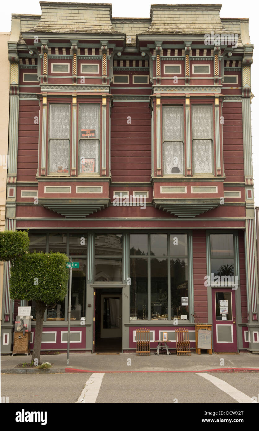 Victorian era storefronts in the Western United States Stock Photo