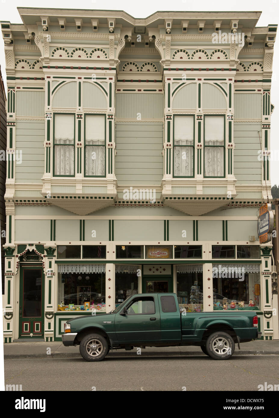 Victorian era storefronts in the Western United States Stock Photo
