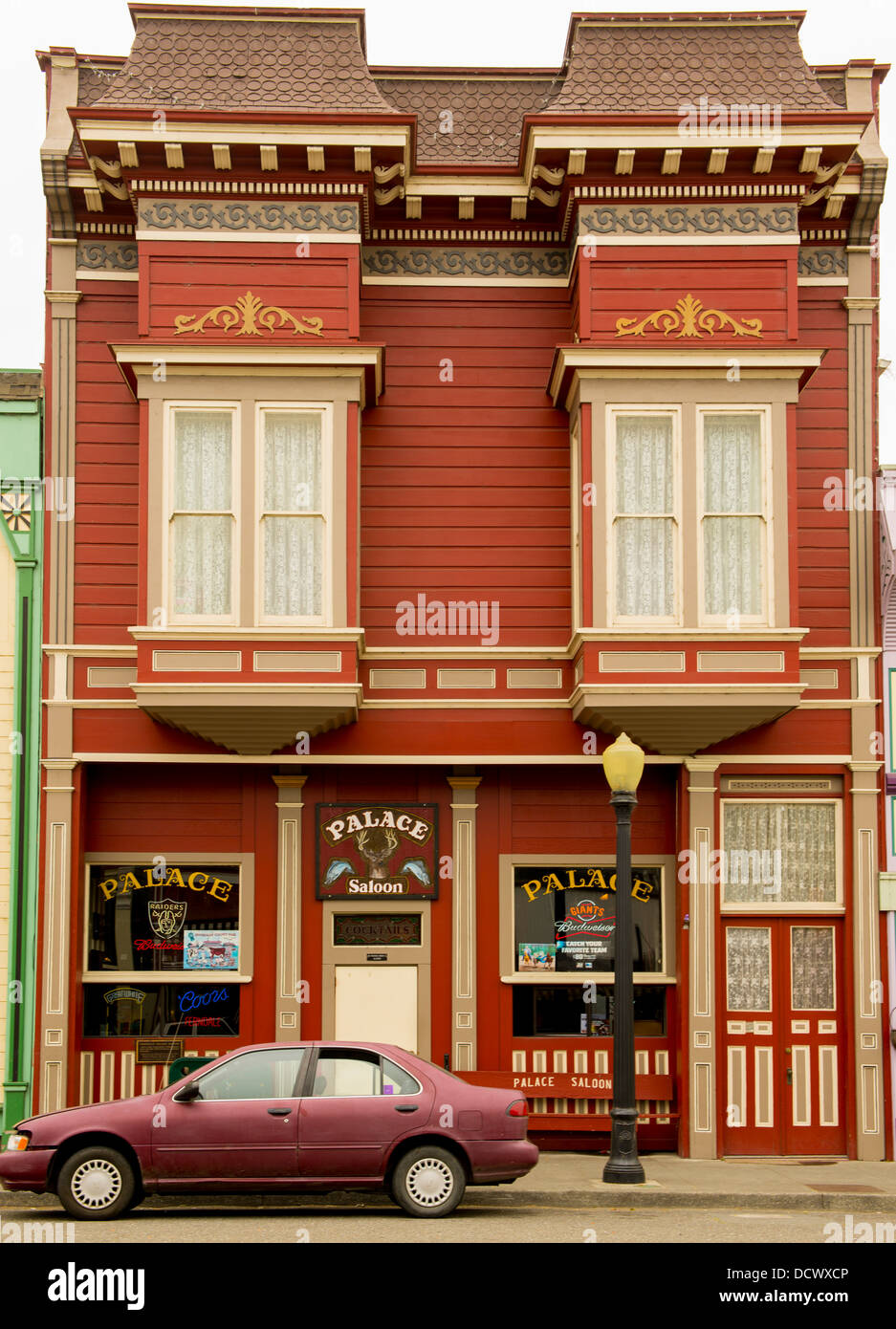Victorian era storefronts in the Western United States Stock Photo