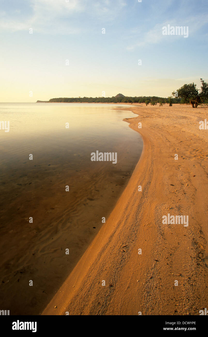 Sunset at Alter do Chão, mouth of the river Tapajós, Pará, Brazil Stock