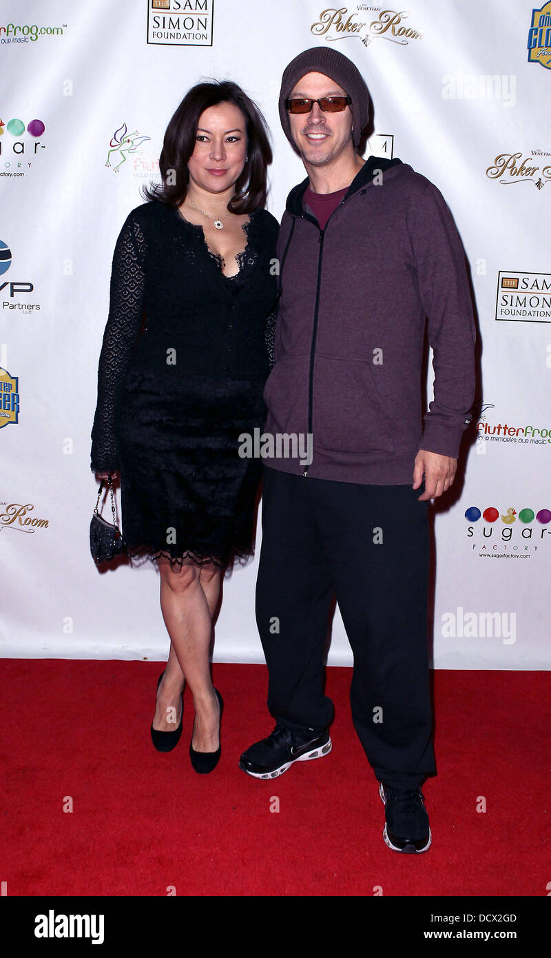 Jennifer Tilly and Phil Laak 4th Annual All In For CP Celebrity Poker at The Venetian Resort and Casino  Las Vegas, Nevada - 09.12.11 Stock Photo
