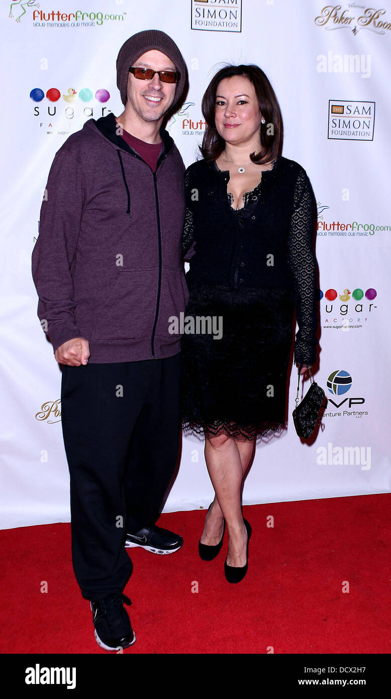 Phil Laak and Jennifer Tilly 4th Annual All In For CP Celebrity Poker at The Venetian Resort and Casino  Las Vegas, Nevada - 09.12.11 Stock Photo