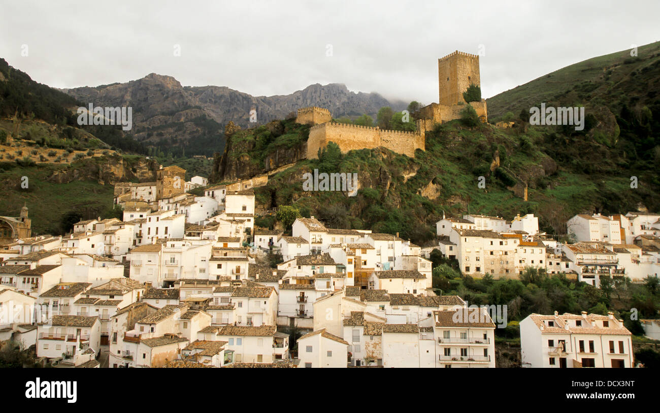 Cazorla and Castle of Yedra, Jaén, Spain Stock Photo