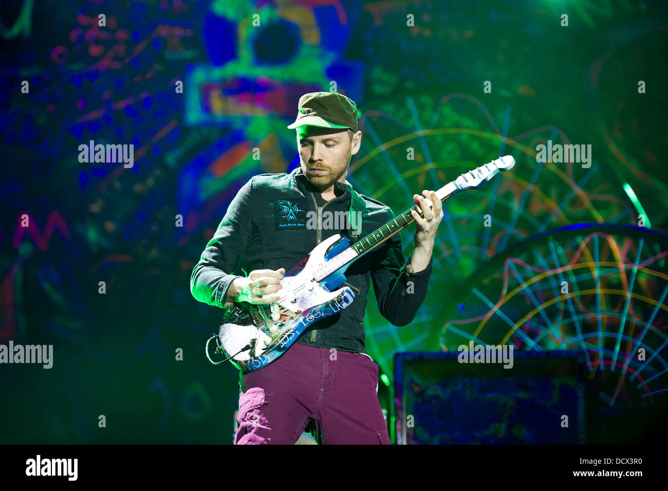 UK band Coldplay look in lively spirits as they stand outside BBC Radio  studios during a snowy afternoon. The group, Chris Martin, Jonny Buckland,  Guy Berryman and Will Champion, appeared on BBC