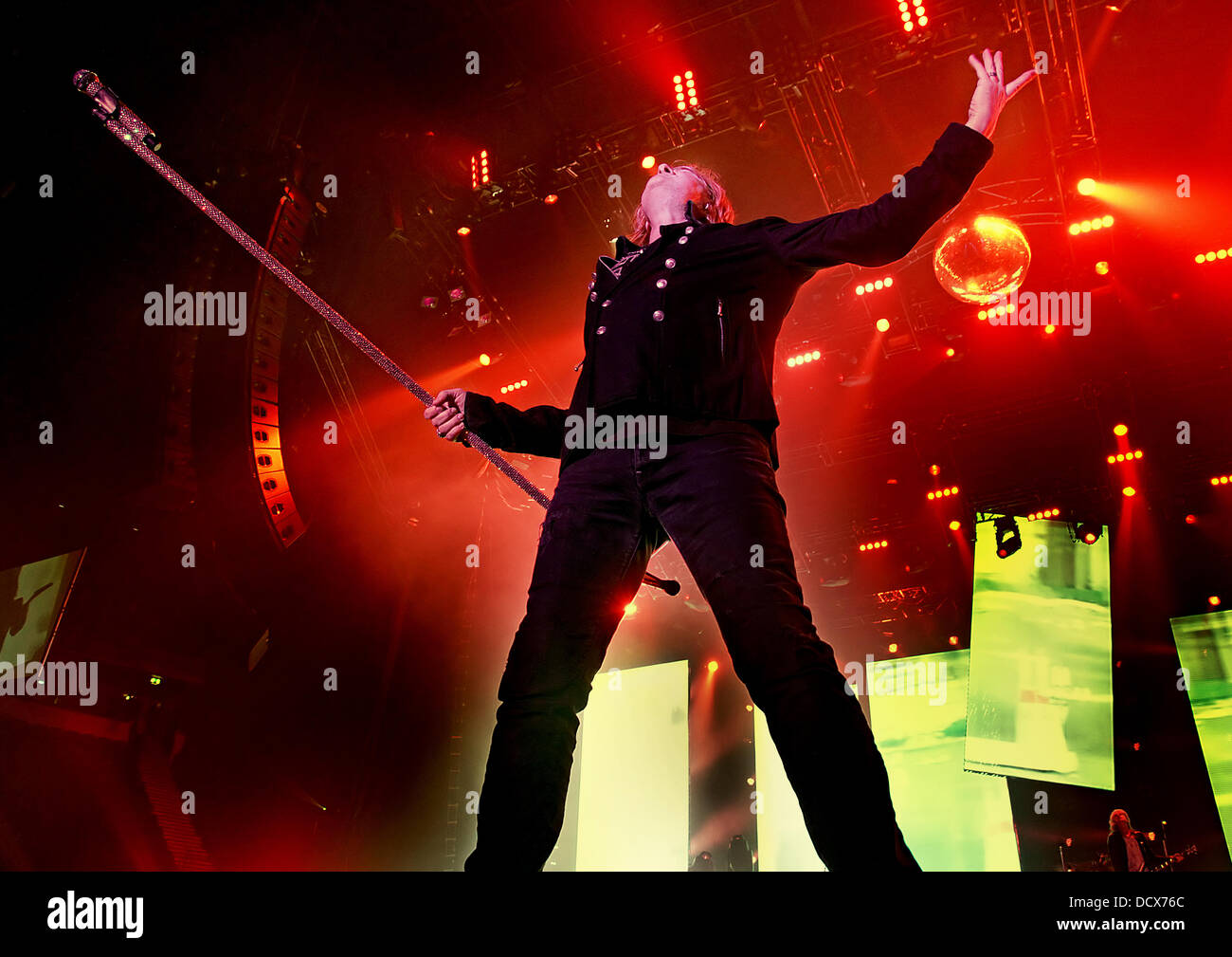 Joe Elliott of Def Leppard performing live at Manchester Evening News ...