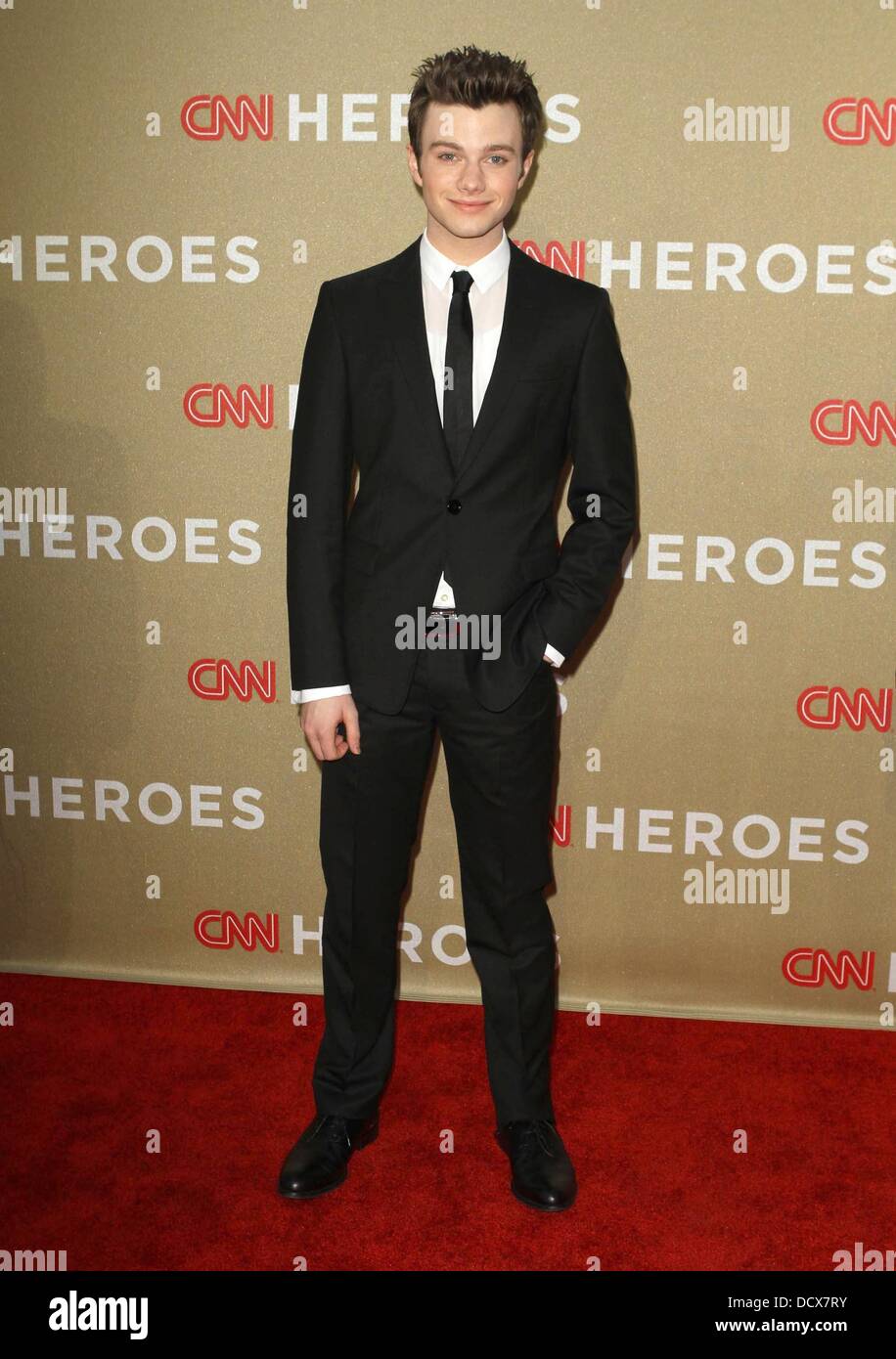 Chris Colfer at the CNN Heroes: An All-Star Tribute at The Shrine Auditorium. Los Angeles, California - 11.12.11 Stock Photo