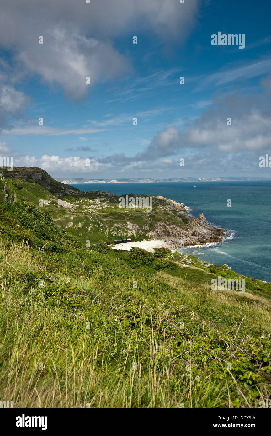 coastal view at portland dorset Stock Photo - Alamy