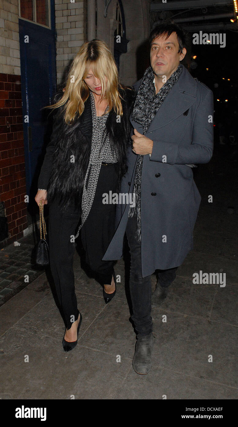 Kate Moss and Jamie Hince, leaving J.Sheekey Seafood Restaurant London ...