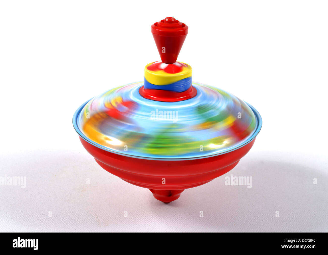 spinning top toy for children Stock Photo