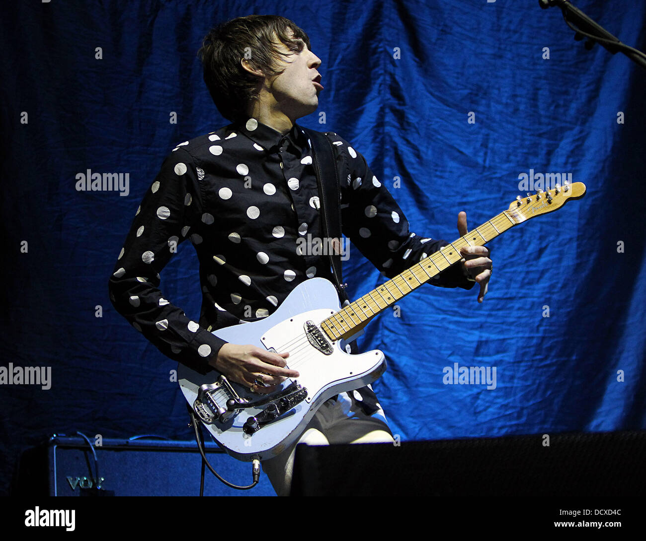Miles Kane performing onstage at the O2 Arena. London, England - 14.12.11 Stock Photo