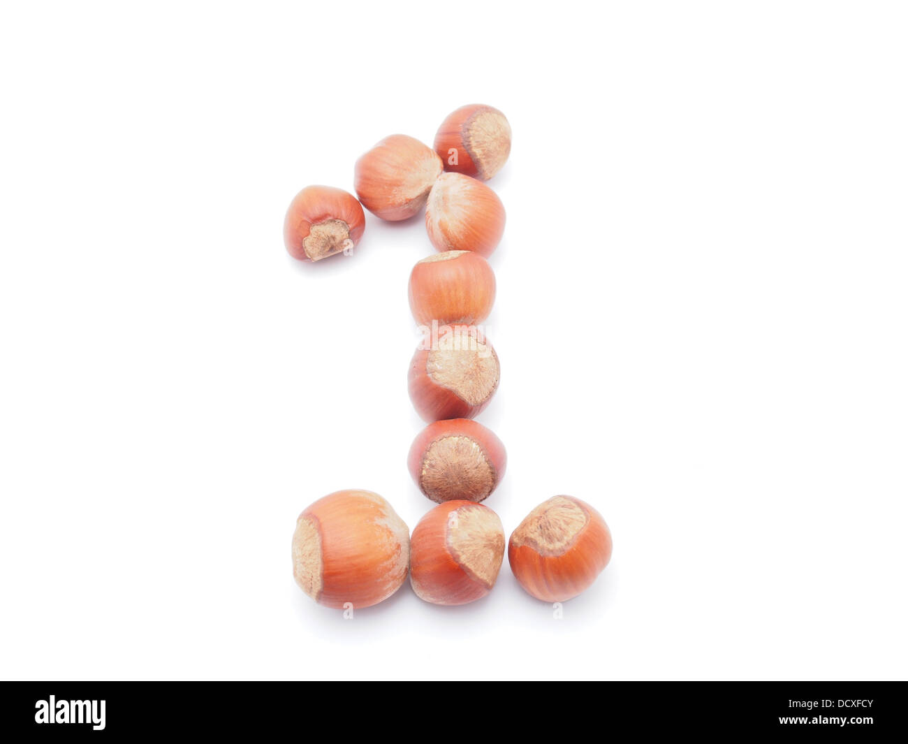 numbers of hazelnut Stock Photo - Alamy
