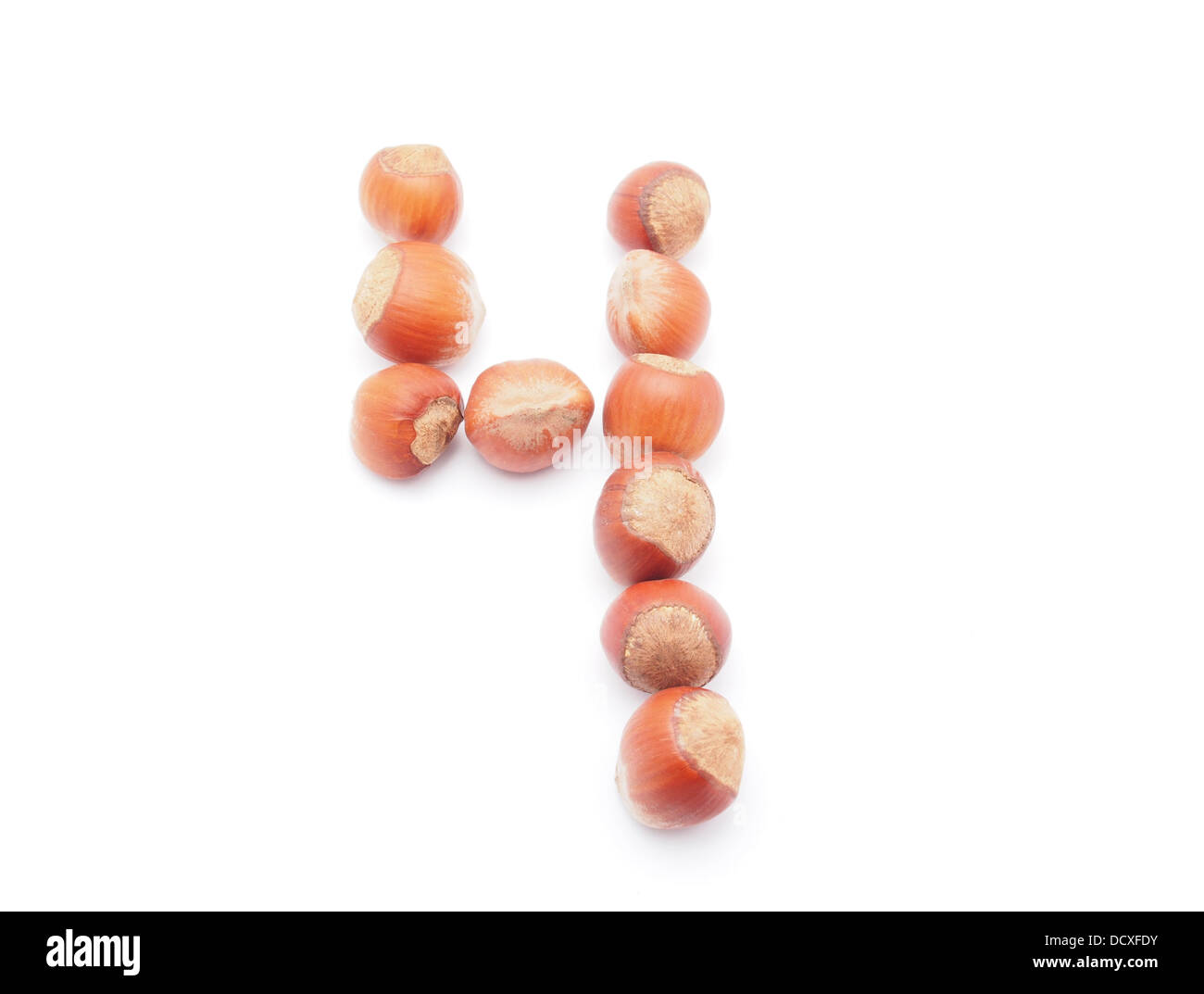 numbers of hazelnut Stock Photo - Alamy