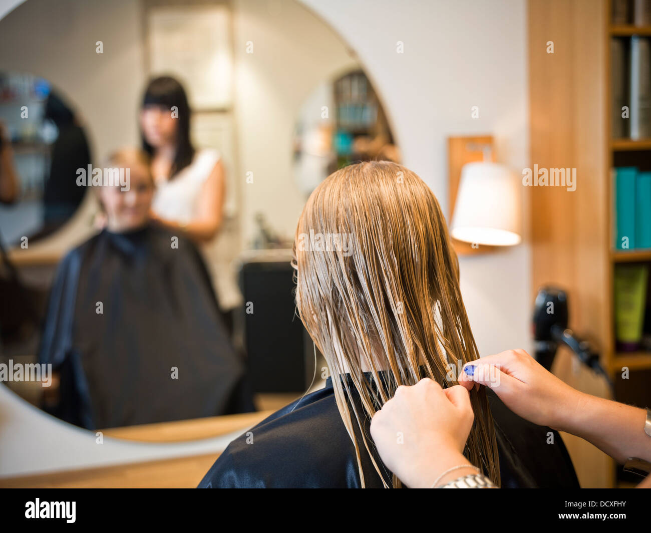 Hair Salon situation Stock Photo - Alamy