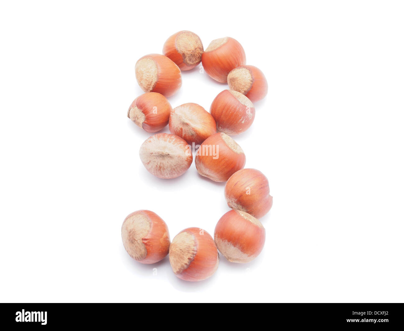 numbers of hazelnut Stock Photo - Alamy