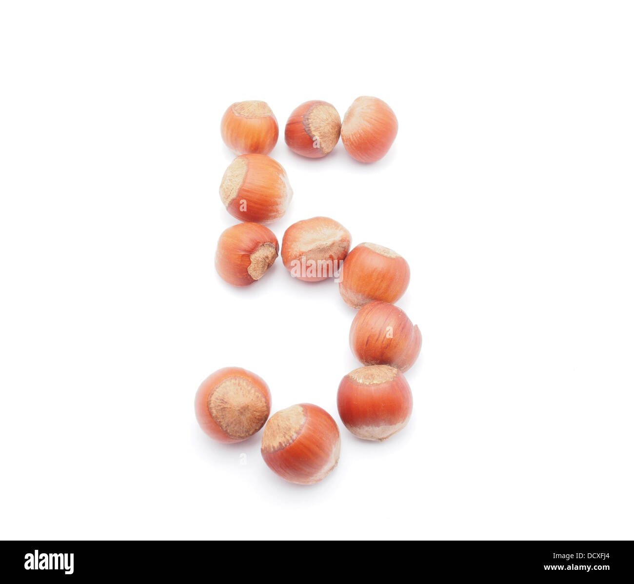 numbers of hazelnut Stock Photo - Alamy