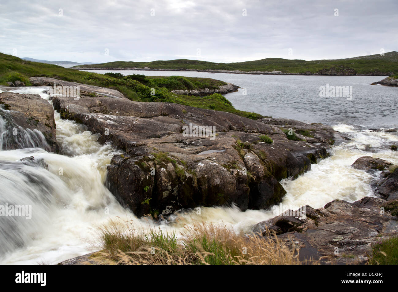 Amhuinnsuidhe Castle Grounds Isle of Harris Scotland UK Stock Photo