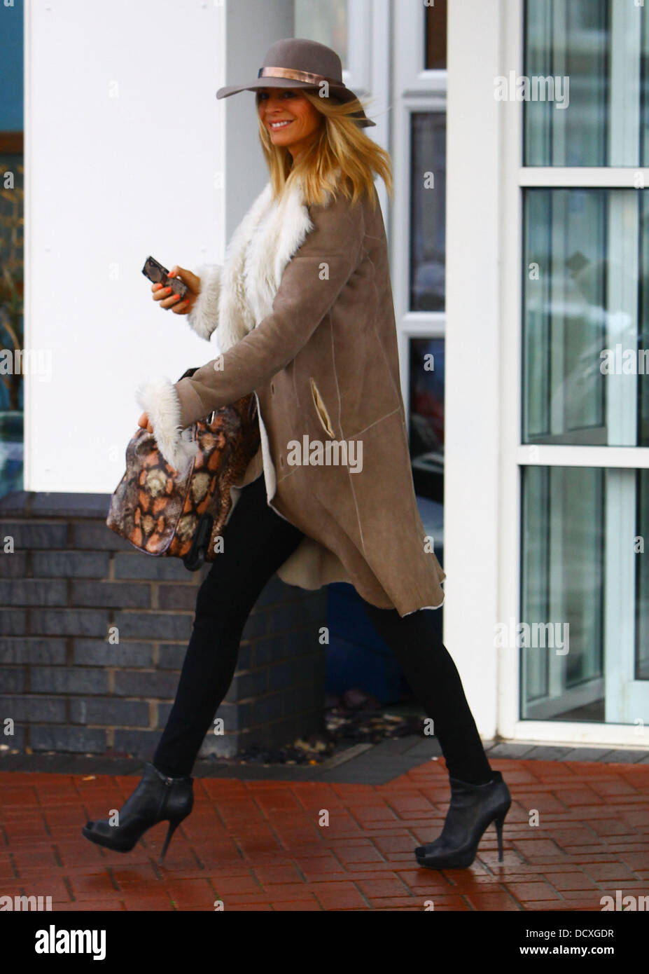 Strictly Come Dancing presenter Tess Daly leaving her hotel ahead of