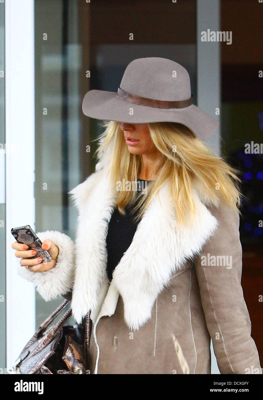 Strictly Come Dancing presenter Tess Daly leaving her hotel ahead of