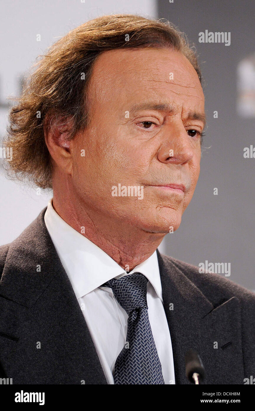 Julio Iglesias receives an award for highest selling album in Spain and most albums sold for a