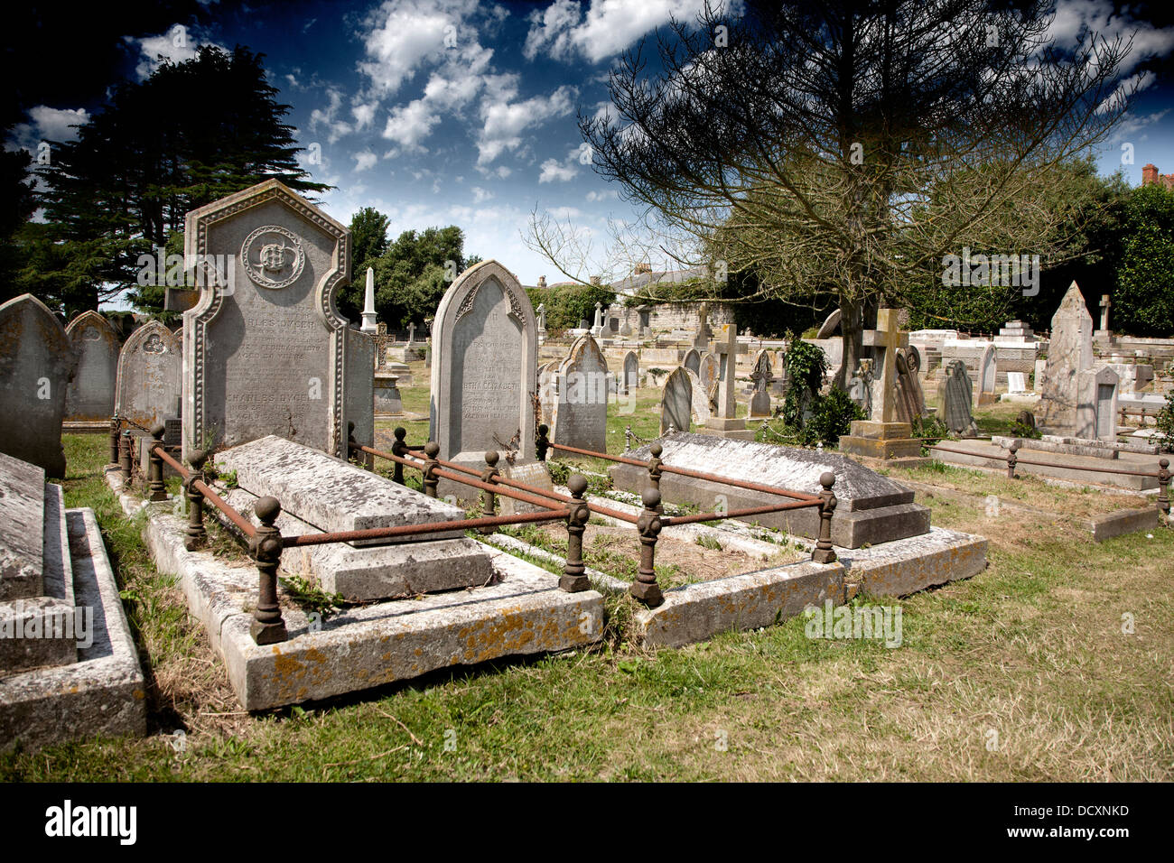 Grave Stones, Crosses, angels, statues, graves, head stones, Cemetery