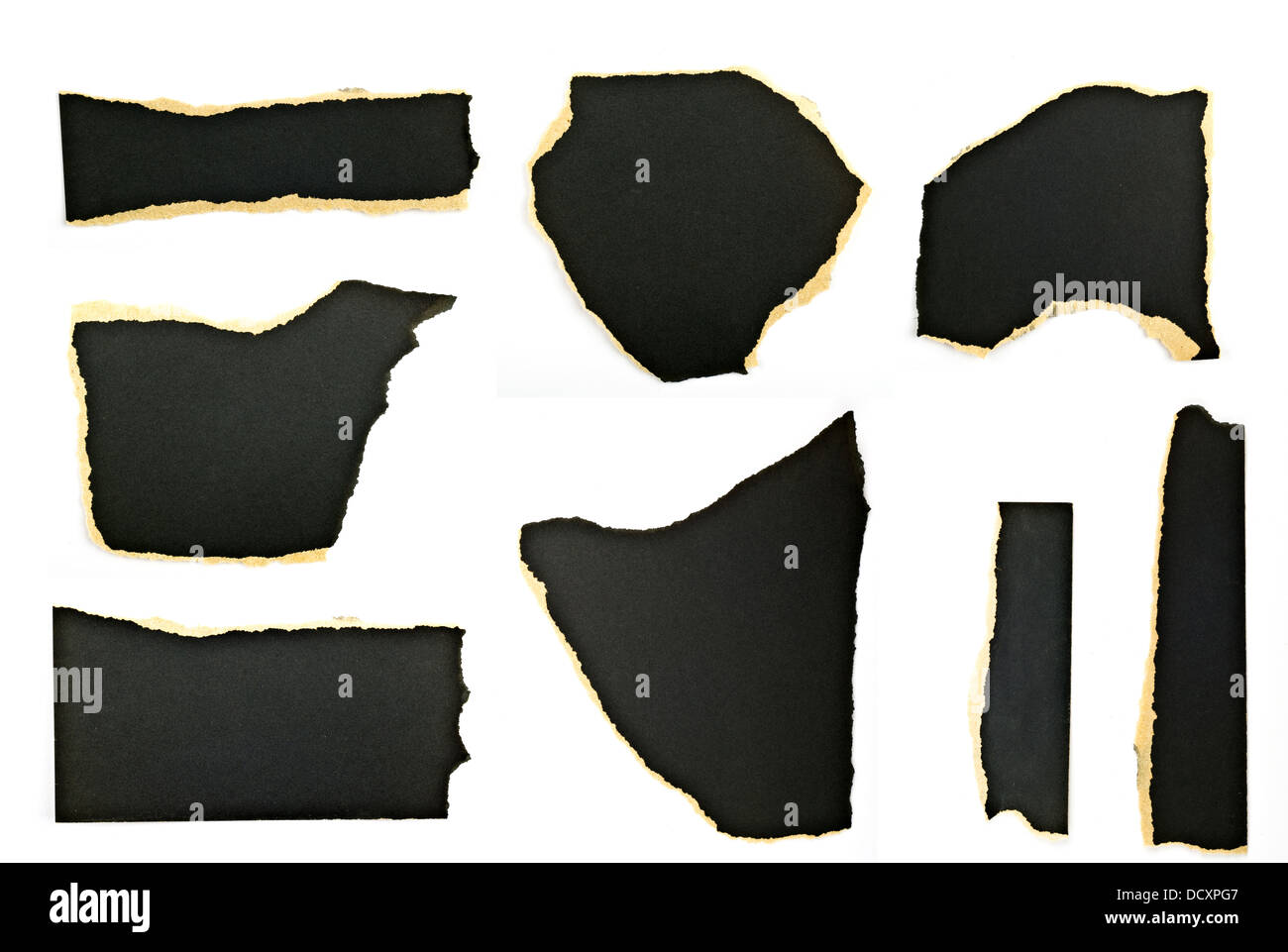 ripped pieces of paper Stock Photo - Alamy