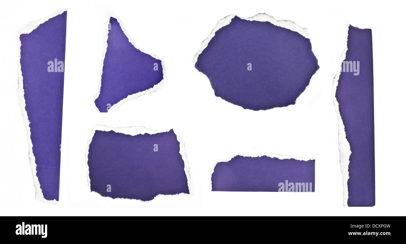 ripped pieces of paper Stock Photo - Alamy