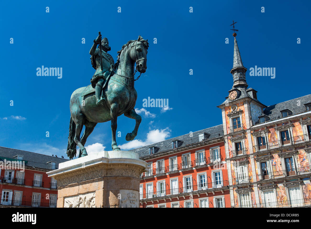 Madrid, Plaza Mayor Stock Photo