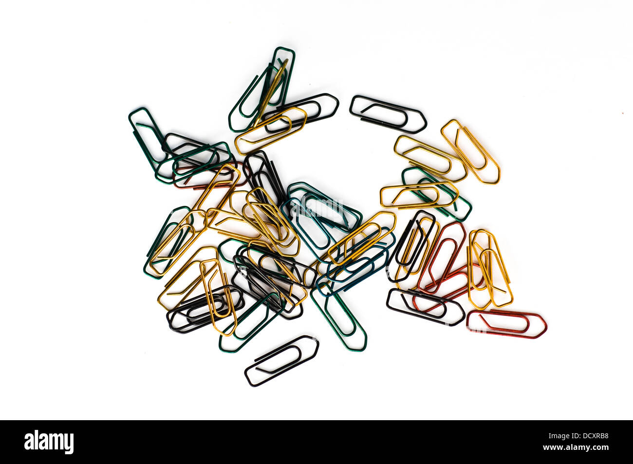 colorfull paper clips Stock Photo Alamy