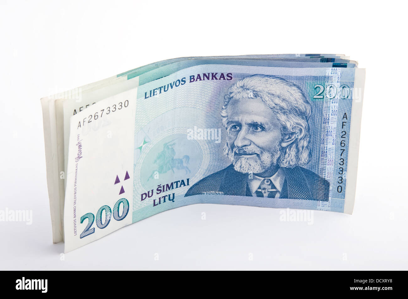 lithuanian money litas Stock Photo - Alamy