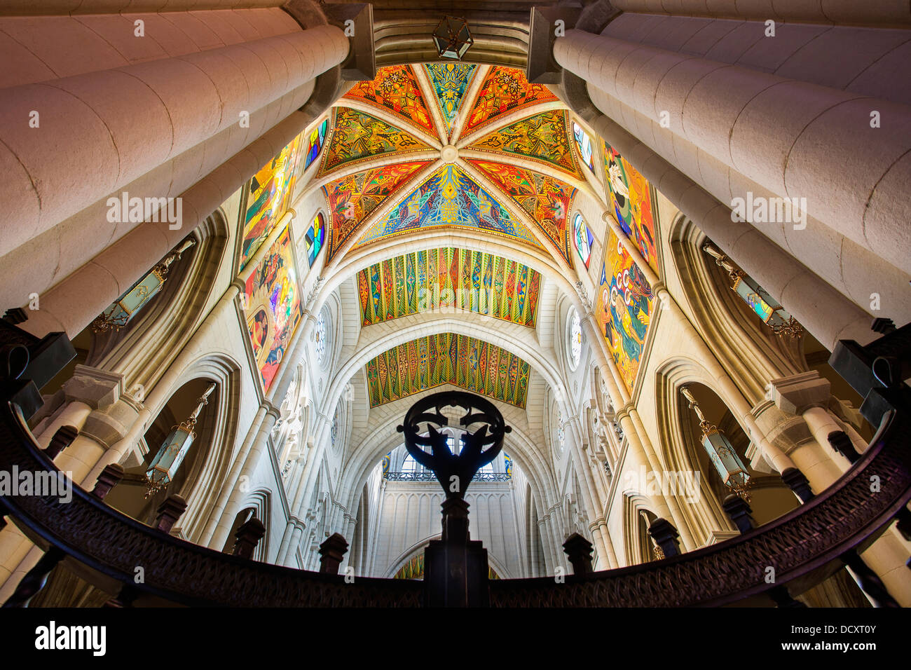 Madrid, Almudena Cathedral Stock Photo