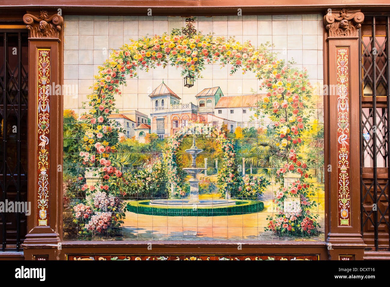 Madrid, Mosaic decoration Stock Photo