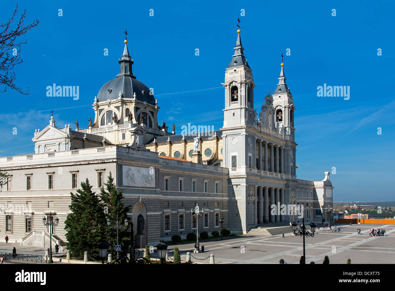 Madrid,  Almudena Cathedral Stock Photo