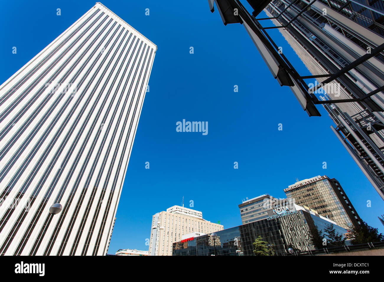 Madrid, Financial District, Torre Picasso Stock Photo