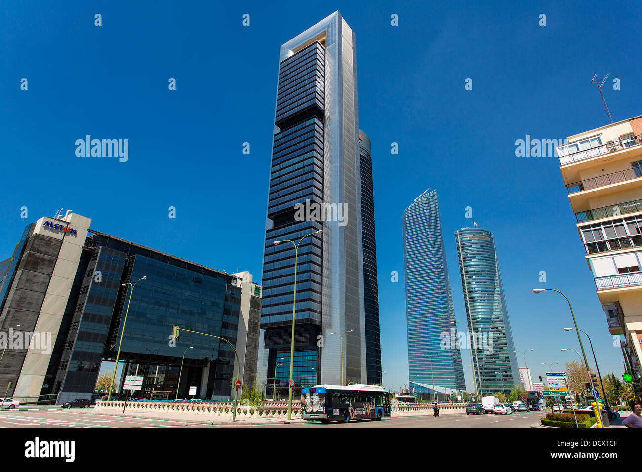 Madrid, Financial District Stock Photo