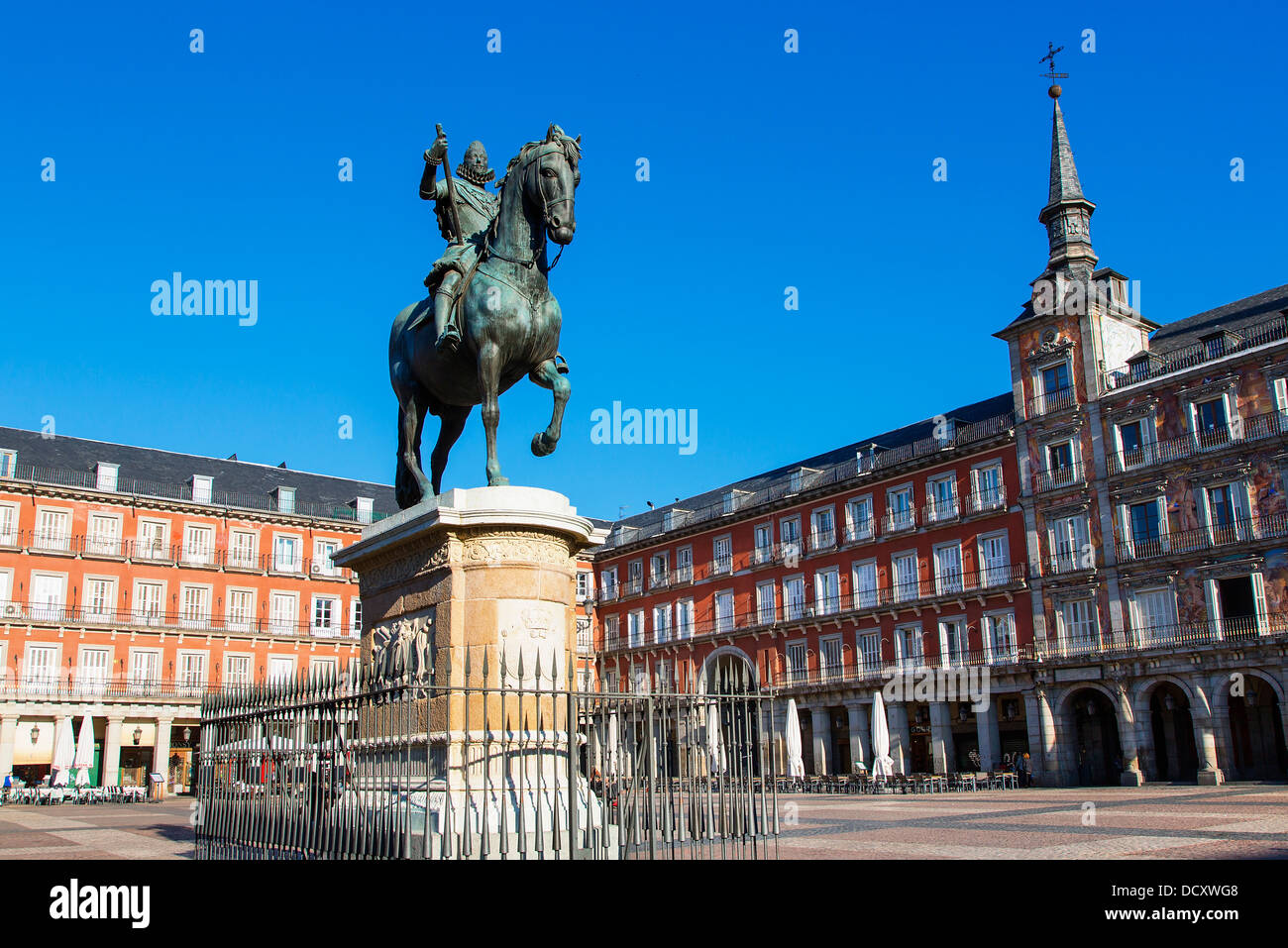 Madrid, Plaza Mayor Stock Photo