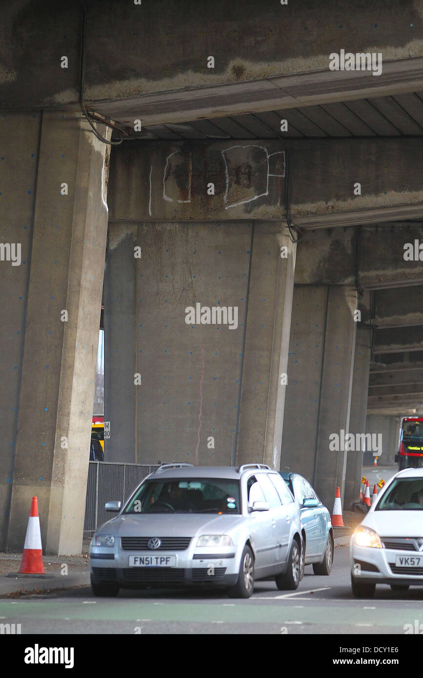 Following the closure of a section of the A4 at the Hammersmith Flyover