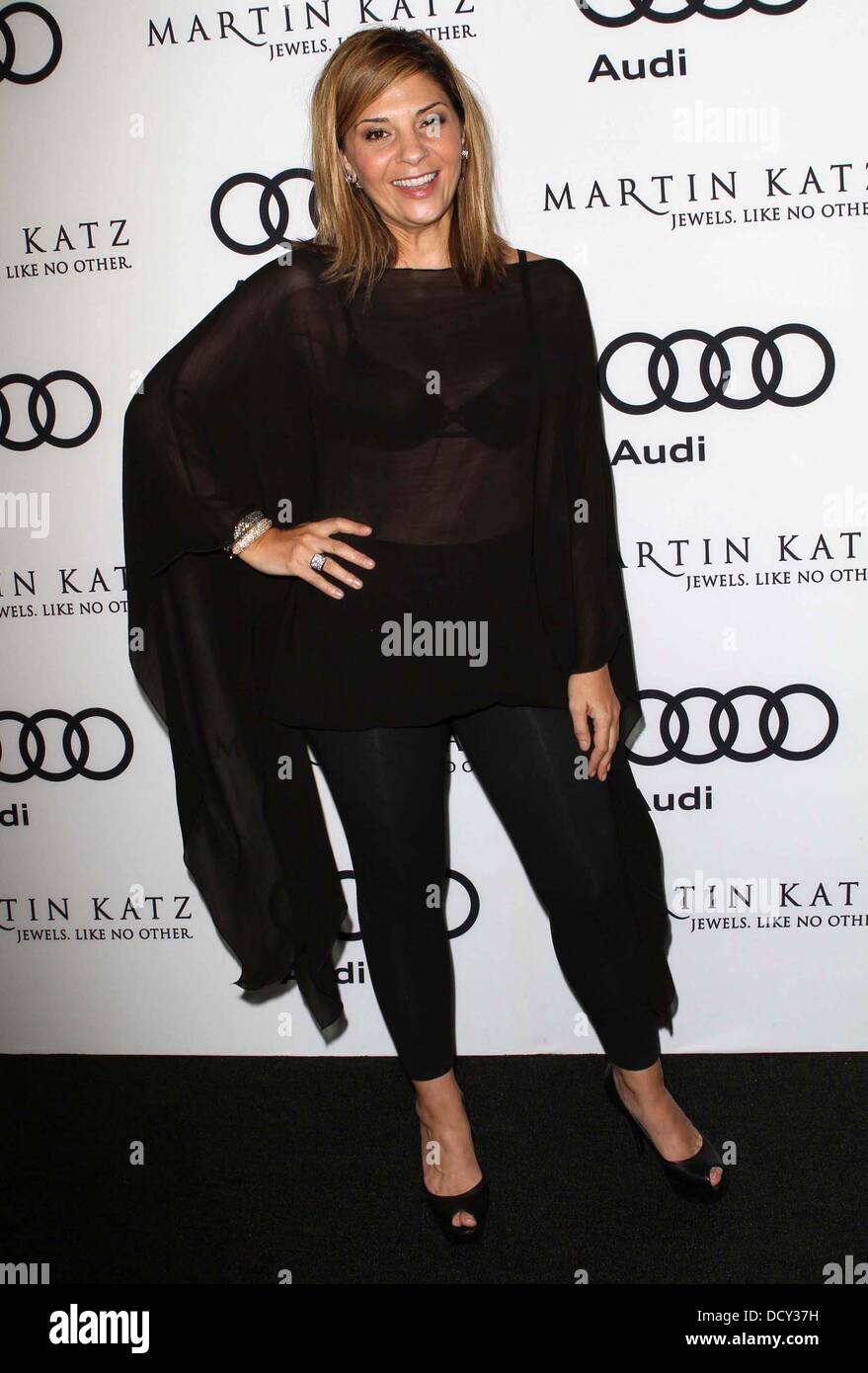 Callie Thorne Audi And Martin Katz Kick Off Golden Globes Week 2012 held at Cecconi's Restaurant West Hollywood, California - 08.01.12 Stock Photo